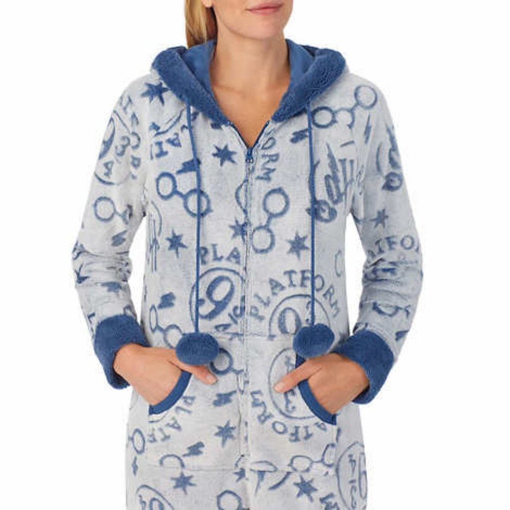 NWT Wizarding World Harry Potter Ladies' One-Piece Pajama Romper -- Large
